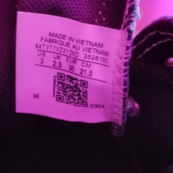 Converse‎ All Star Kids Size 3 Dinosaur Print Low Top Shoe - Picture 5 of 5